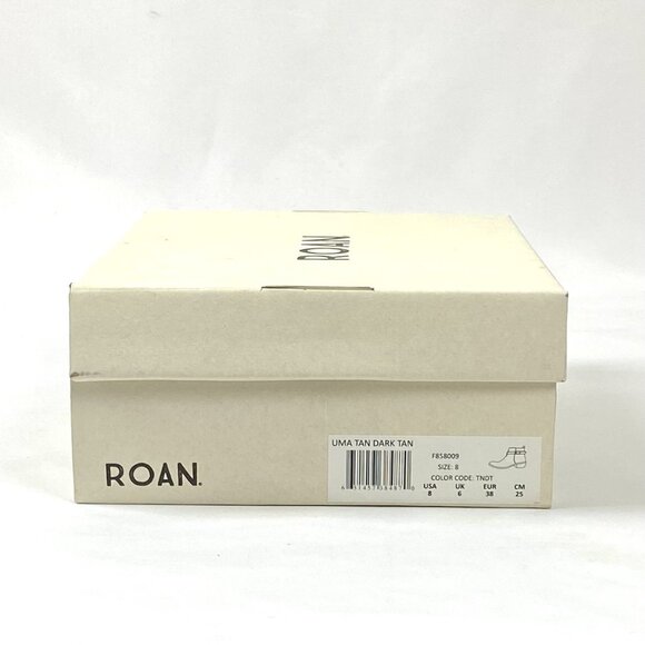 Roan Uma Hand Finished Full Grain Leather Belted Cowboy Heel Ankle Booties. 8 - Picture 10 of 12